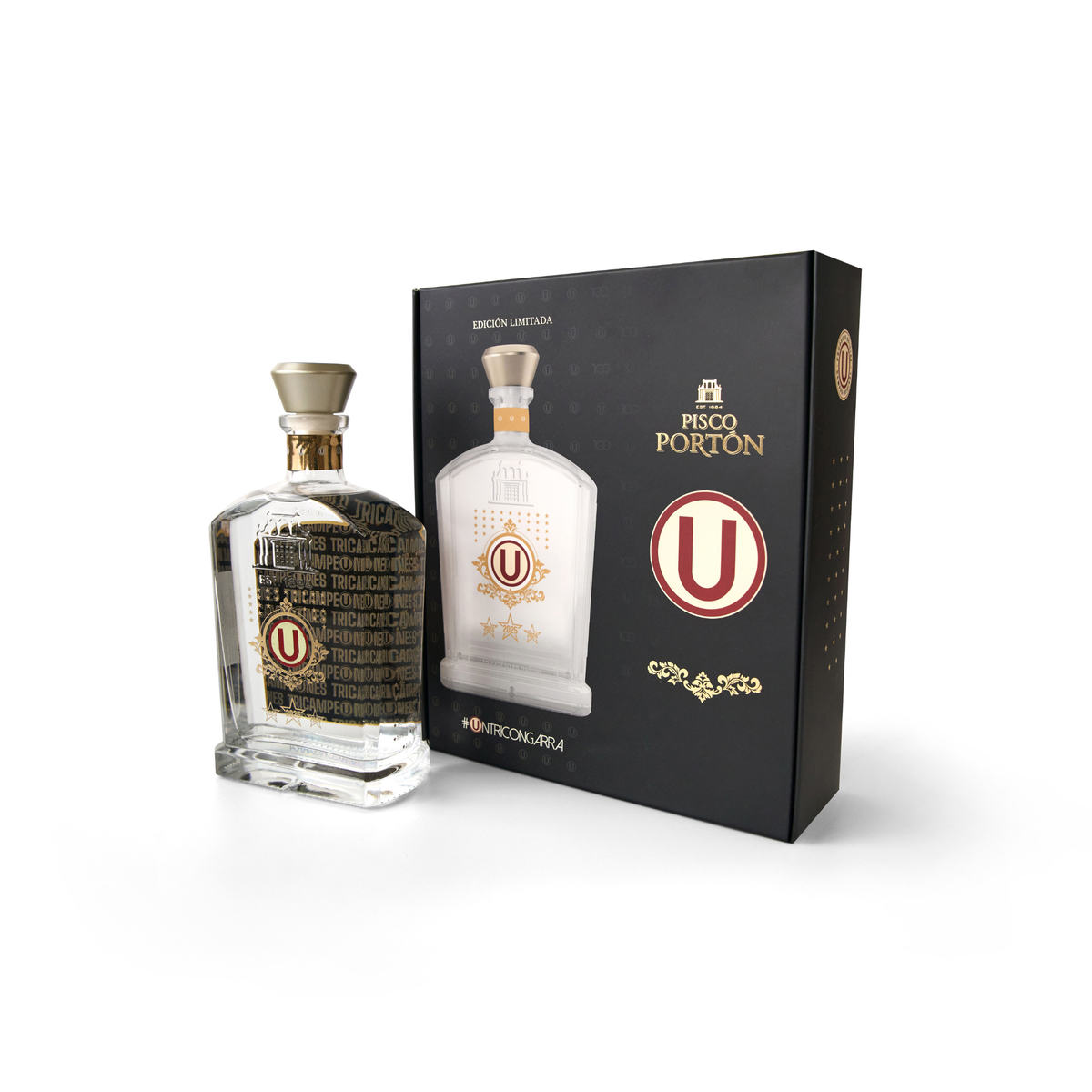PISCO PORTÓN TRICAMPEONES - NEGRO