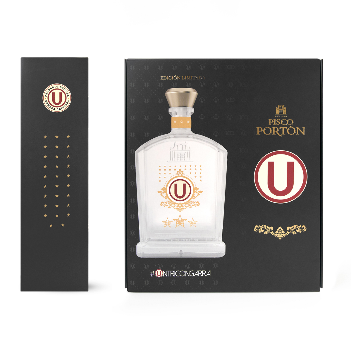 PISCO PORTÓN TRICAMPEONES - NEGRO