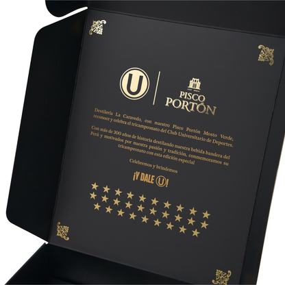 PISCO PORTÓN TRICAMPEONES - NEGRO