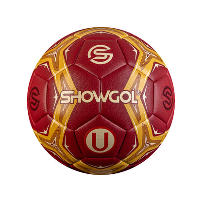 PELOTA UNIVERSITARIO FÚTBOL SHOWGOL – CUERO MATE GRANATE/DORADO