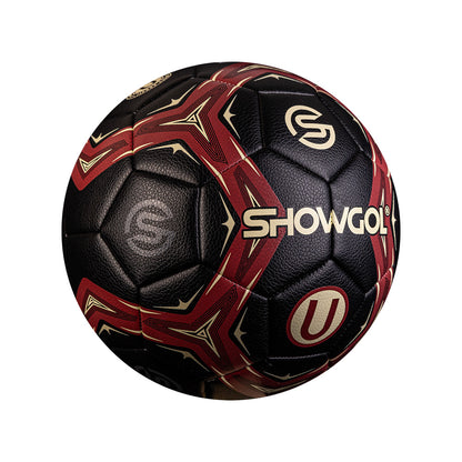 PELOTA UNIVERSITARIO FÚTBOL SHOWGOL – CUERO MATE NEGRO/GRANATE