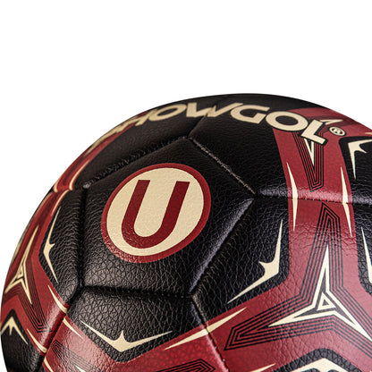 PELOTA UNIVERSITARIO FÚTBOL SHOWGOL – CUERO MATE NEGRO/GRANATE