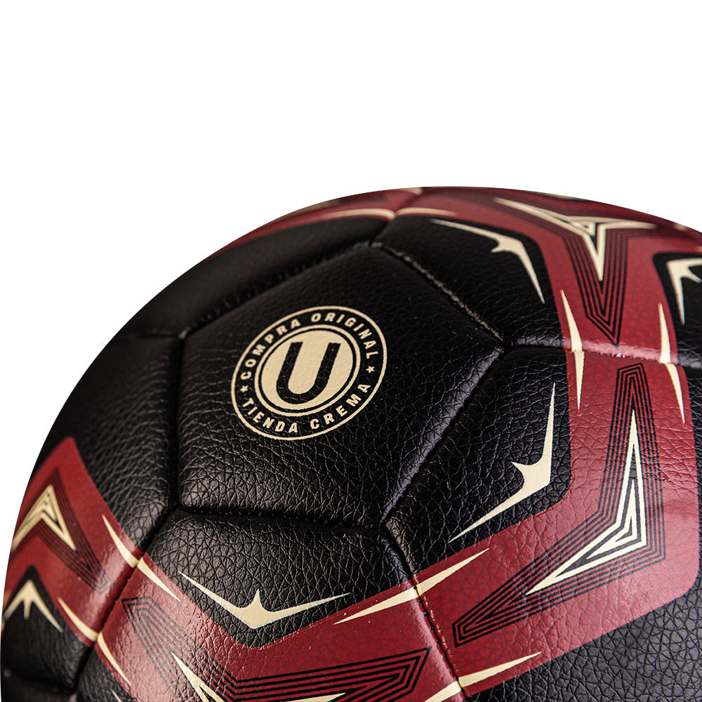 PELOTA UNIVERSITARIO FÚTBOL SHOWGOL – CUERO MATE NEGRO/GRANATE