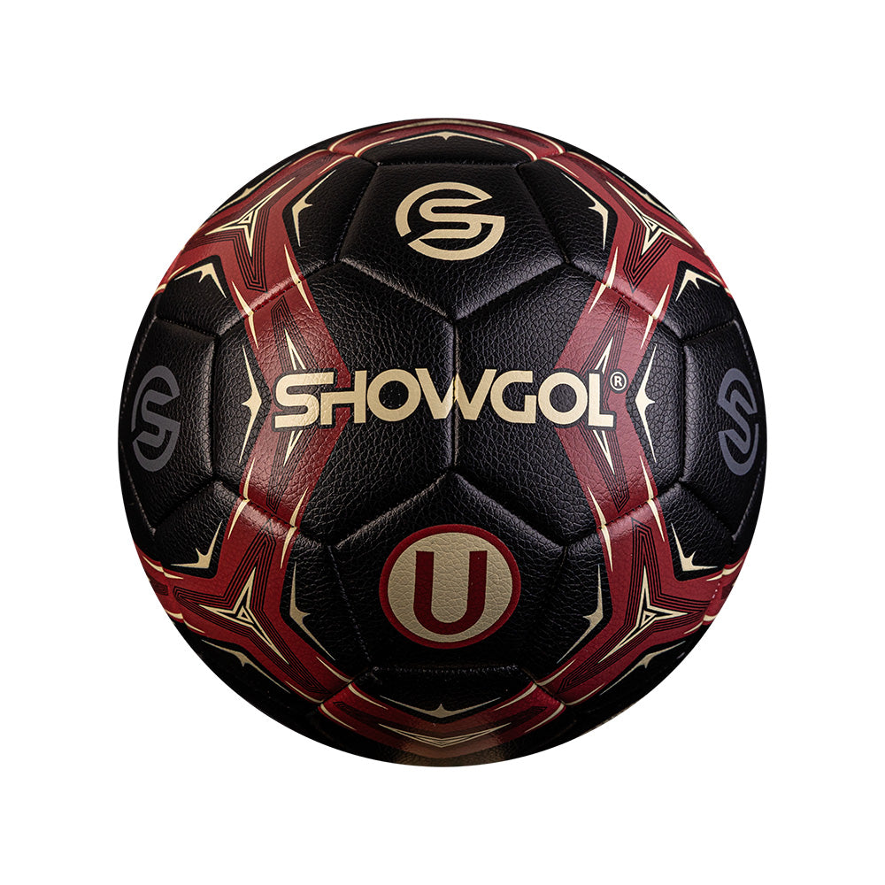 PELOTA UNIVERSITARIO FÚTBOL SHOWGOL – CUERO MATE NEGRO/GRANATE