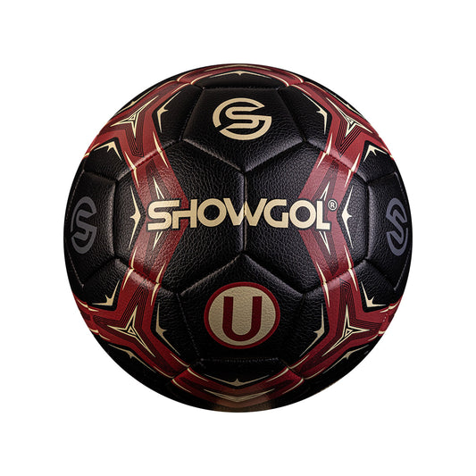 PELOTA UNIVERSITARIO FÚTBOL SHOWGOL – CUERO MATE NEGRO/GRANATE