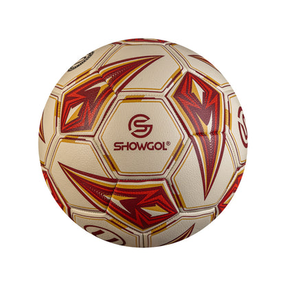 PELOTA UNIVERSITARIO FÚTBOL SHOWGOL – CUERO MATE CREMA/GRANATE/DORADO