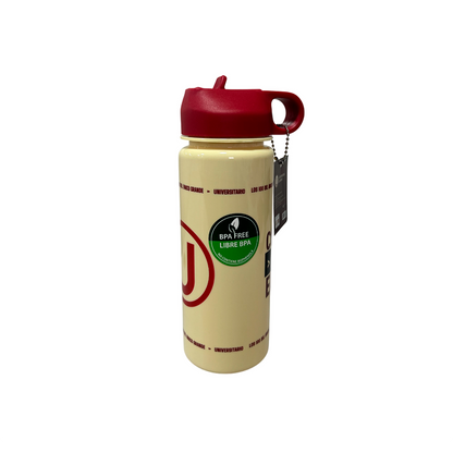 BOTELLA UNIVERSITARIO CREMA "CON LA U HASTA EL FINAL"