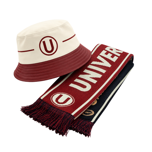 SET TRIBUNA MERENGUE - BUCKET HAT + BUFANDA