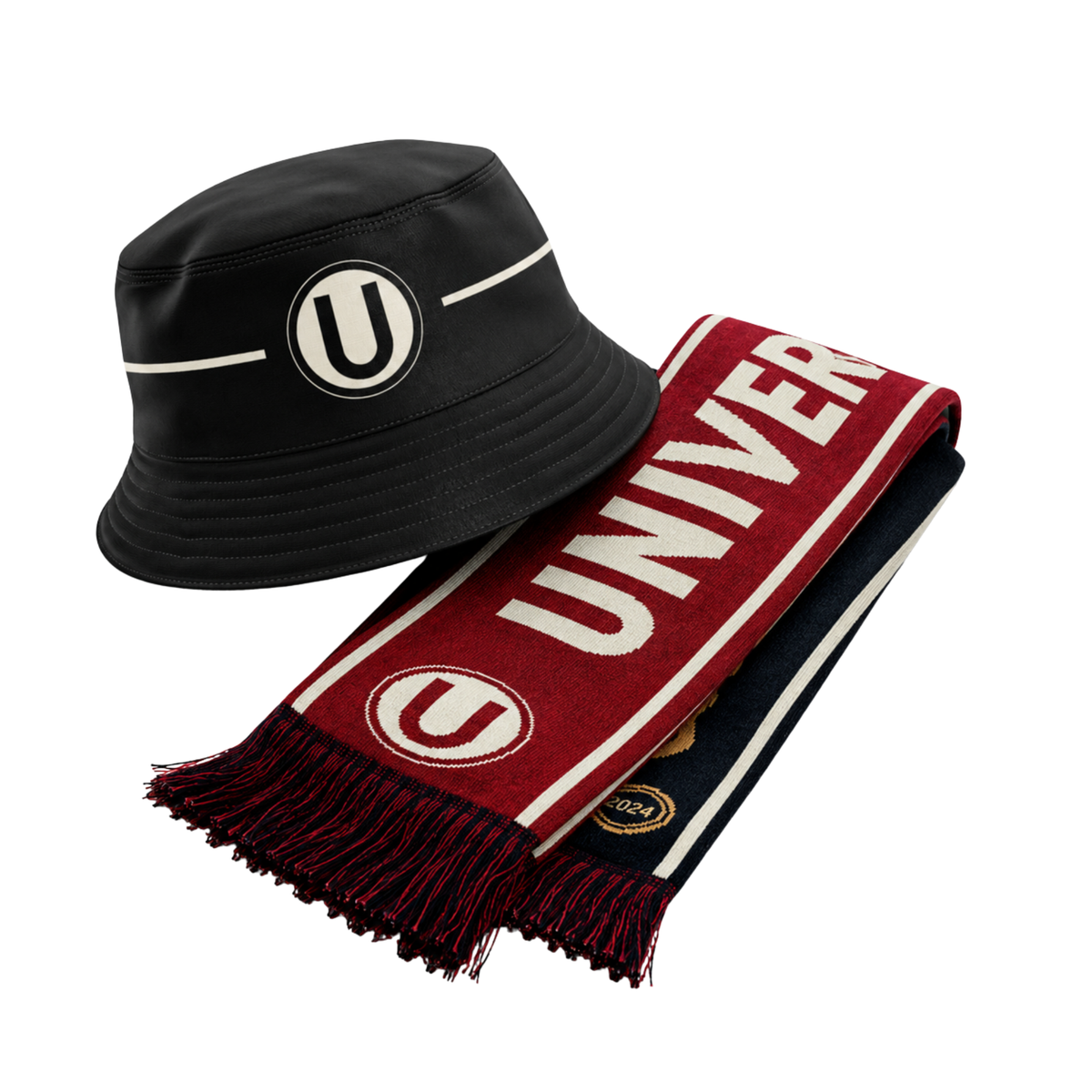SET TRIBUNA MERENGUE - BUCKET HAT + BUFANDA