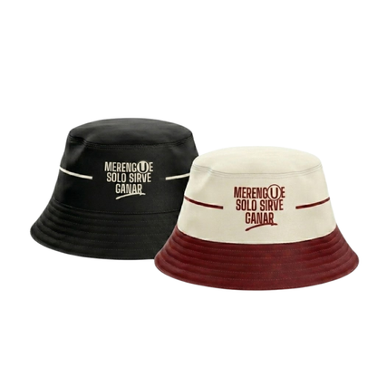 PACK BUCKET HAT "MERENGUE SOLO SIRVE GANAR"